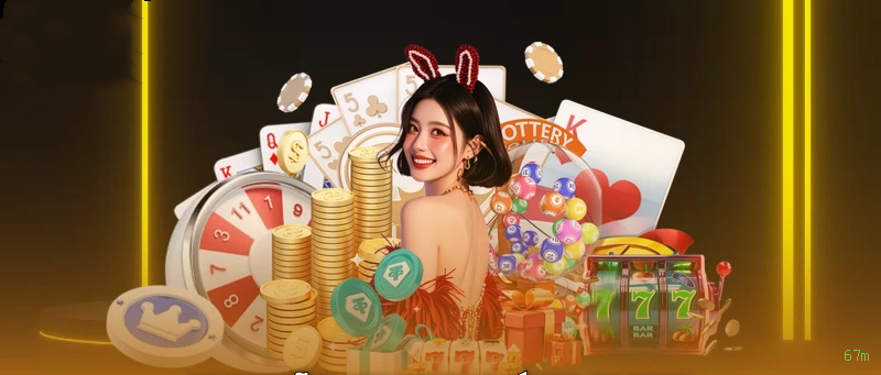 Imagem promocional do cassino online da 67m mostrando jogos ao vivo